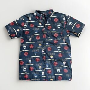 Jujutsu Kaisen Button-Up Shirt Medium BoxLunch Crunchyroll Anime AOP All Over